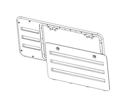 DAVE CARTER 637318BK 50806 NR VENT DOOR ASSY-BLACK product image