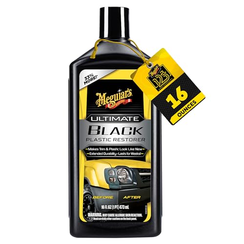 MEGUIARS WAX G15816 Meguiar's Ultimate Black Plastic Restorer, 16OZ BT, 6/CV product image
