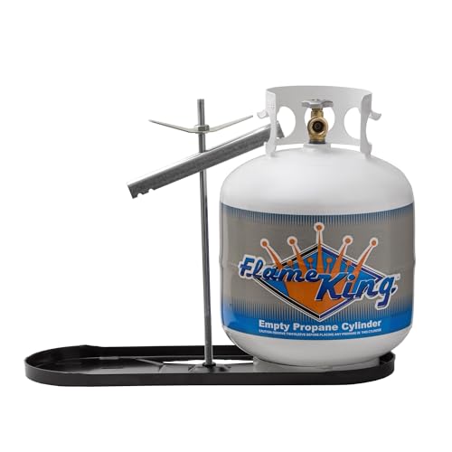 FLAME KING KT20MNT Dual RV Propane Tank Cylinder Rack for RVs and Trailers for 20lb Ta... product image