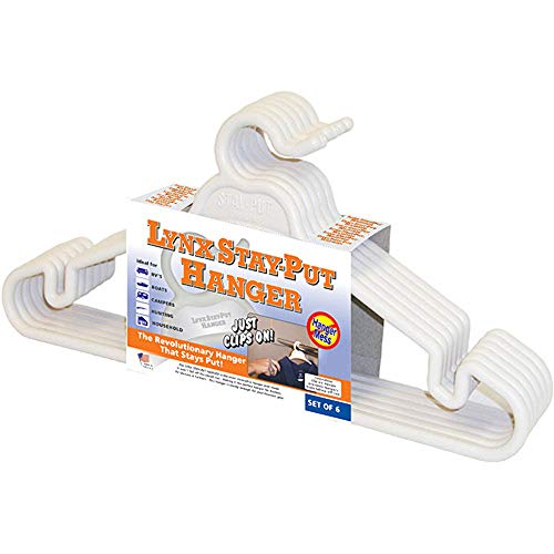 TRI-LYNX 1200W Lynx Stay-Put Hanger (6 pack), White product image