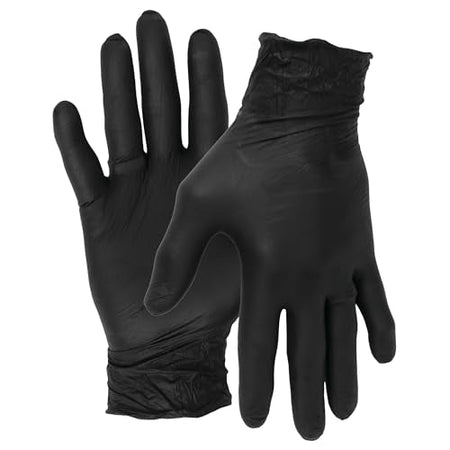 Performance Tool Performance Tool W89013 Black Nitrile Gloves | Disposable, Powder Free, latex rubber free, - Outdoor Depot