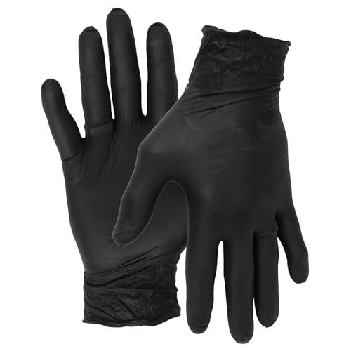 PERFORM TOOL W89011 Performance Tool  Medium Black Nitrile Gloves, 100 Pack product image