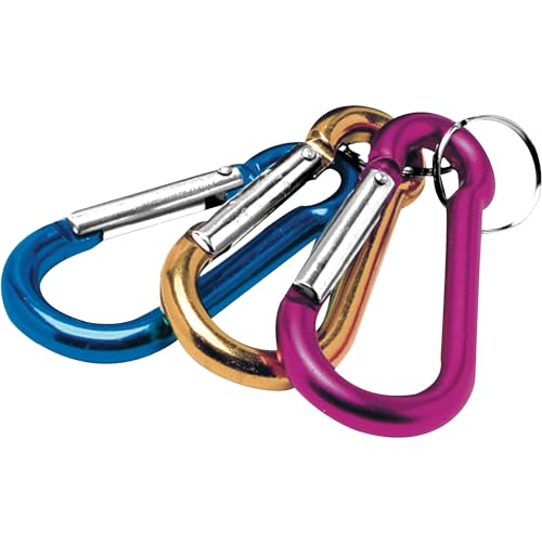 Performance Tool Performance Tool W3203 Anodized Aluminum Carabiner Set - Assorted Colors, Small Fishbowl - Outdoor Depot