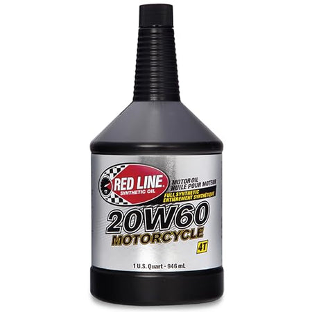 RED LINE 12604 20W60 Synthetic Motorcycle Motor Oil - 1 Quart product image