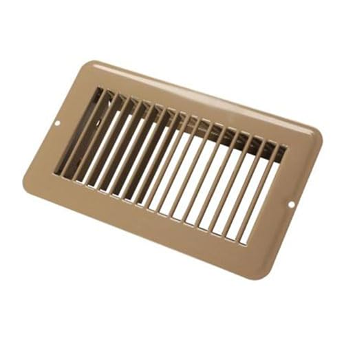 JR PRODUCTS 02-28955 Undampered Floor Register - 4 x 8, Brown product image