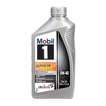 MOBIL 123875 1 Supercar Advanced Full Synthetic Motor Oil 0W-40 product image