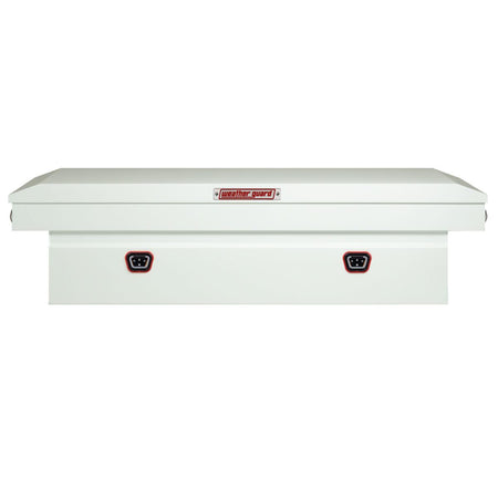Weather Guard Weather Guard Model 126-3-04 Saddle Box, Steel, For Full Size Trucks, Standard Profile, White, - Outdoor Depot