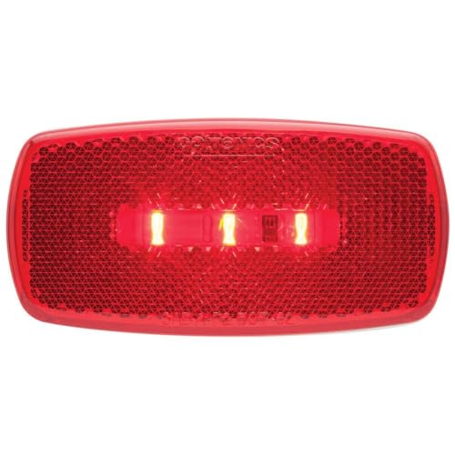 OPTRONICS MCL32RS Surface Mount LED Marker Clearance Light with Reflex, Red product image