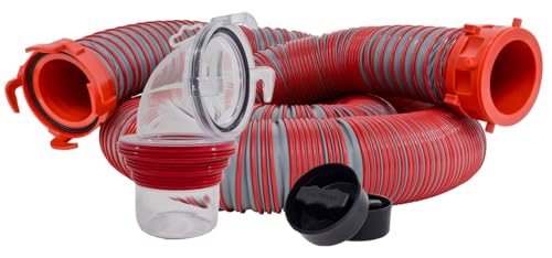 VALTERRA LLC D040450 Valterra Viper 15-Foot RV Sewer Hose Kit, Universal Sewer Hose for ... product image