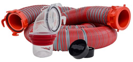 VALTERRA LLC D040450 Valterra Viper 15-Foot RV Sewer Hose Kit, Universal Sewer Hose for ... product image