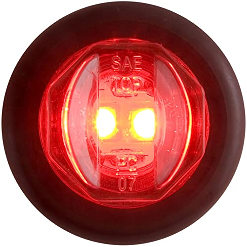 OPTRONICS MCL11RKB Led C/M 3/4 Rnd Red Marker Lt Red 2 Diode W/Grmt product image