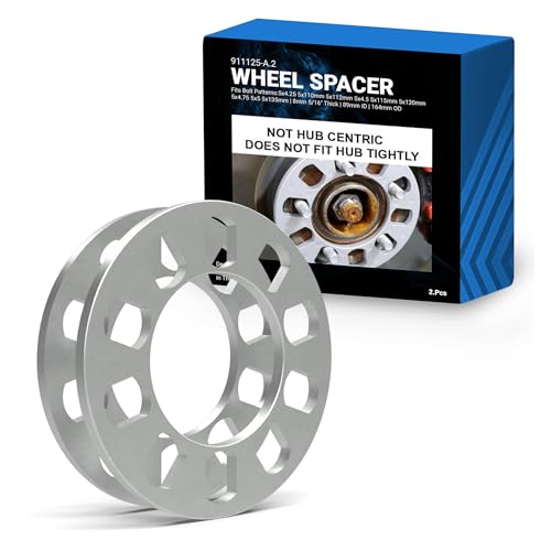 REVOLUTION 911125-A Wheel Accessories Parts 2 Pcs Die Cast Wheel Spacer 8mm 5/16 Thick ... product image