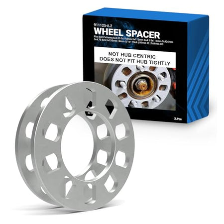 REVOLUTION 911125-A Wheel Accessories Parts 2 Pcs Die Cast Wheel Spacer 8mm 5/16 Thick ... product image