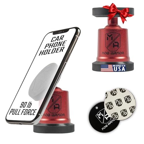 MOB ARMOR MOBN-MX-RD MobNetic Maxx Magnetic Car Phone Holder Mount, Red product image