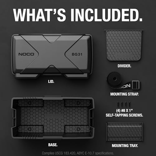 NOCO NOCO Snap-Top BG31 Battery Box, Group 24-31 12V Battery Box for Marine, Automotive, RV, Boat, Camper - Outdoor Depot