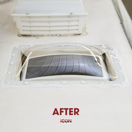 ICON ICON RV Skylight - SL1422C - Clear, Fits 14"x22" openings, 16"x26" overall, Outer Dome Skylight - Outdoor Depot