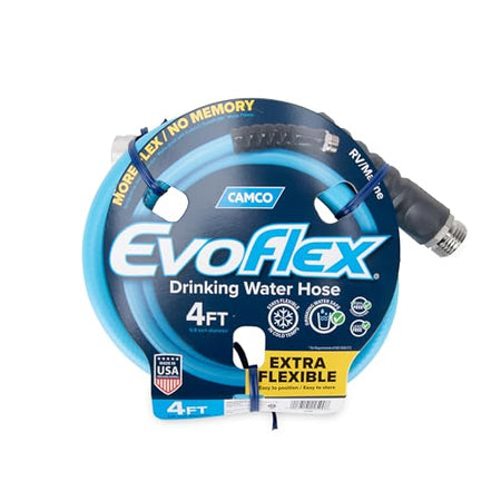 CAMCO 22590 EVOFlex 4-Ft RV Drinking Water Hose - Features Extra Flexible Desig... product image