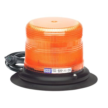 ECCO ELECT 7945A-VM Ecco  7945 Series Pulse 2 Led Beacon Light Amber, Vacuum Mount, 12 ... product image
