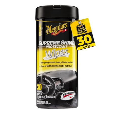 MEGUIARS WAX G4000 Meguiar's Supreme Shine Protectant Wipes - Convenient Protectant Wi... product image