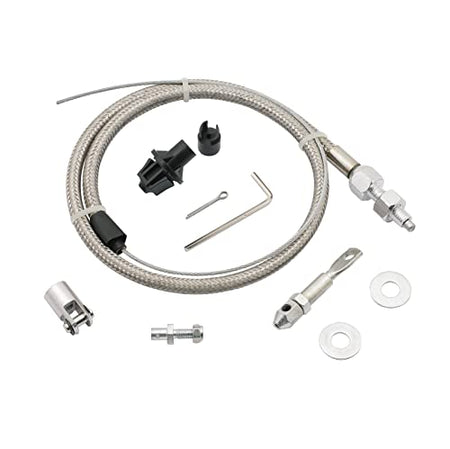 MR GASKET 5657 Mr. Gasket  Throttle Cable Kit - Stainless Steel Braided product image
