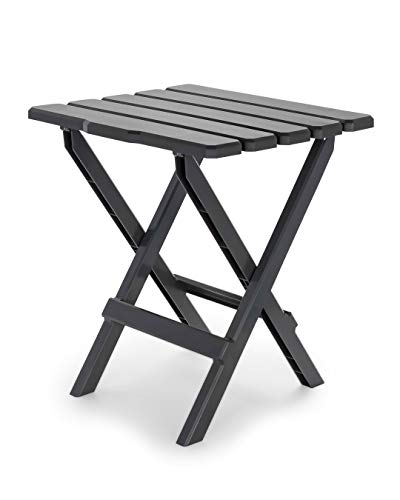 CAMCO 51885 Large Adirondack Portable Outdoor Furniture Folding Table, Charcoal product image