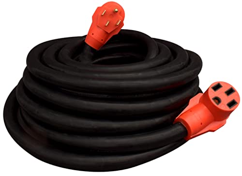 VALTERRA LLC A10-5050EH Valterra  Mighty Cord RV 50-Amp Extension Cord, 50 ft., Red - front view