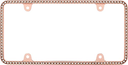 CRUISER 18000 Accessories  Diamondesque License Plate Frame, Rose Gold/Clear product image