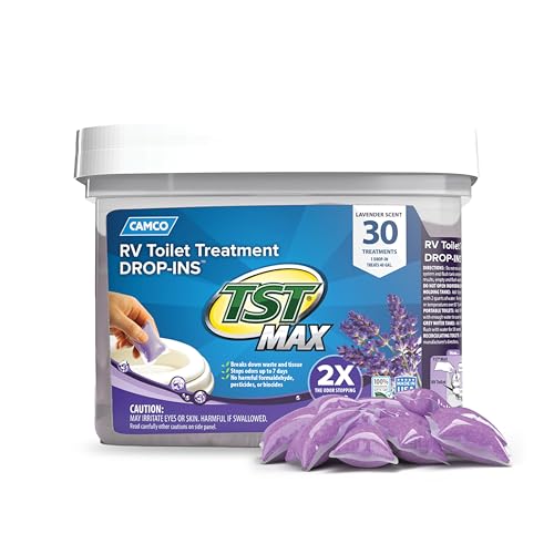 CAMCO 41553 TST MAX RV Toilet Treatment Drop-INs - Control Unwanted Odors and B... product image