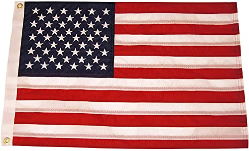 TAYLOR MADE 8418 Sewn American Flag for Boats, 12 x 18, Marine-Grade Nylon, Fade Res... product image