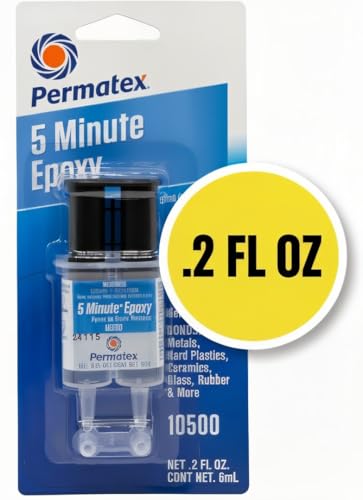 Permatex Permatex 10500-5 Minute Epoxy, Single-Use Syringe for General Purpose Creates a Hard, Rigid Bond - Outdoor Depot