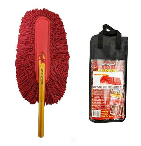 CA.CARDUSTER CCD62442 California Car Duster 62442 Standard Car Duster with Wooden Handle,Red product image