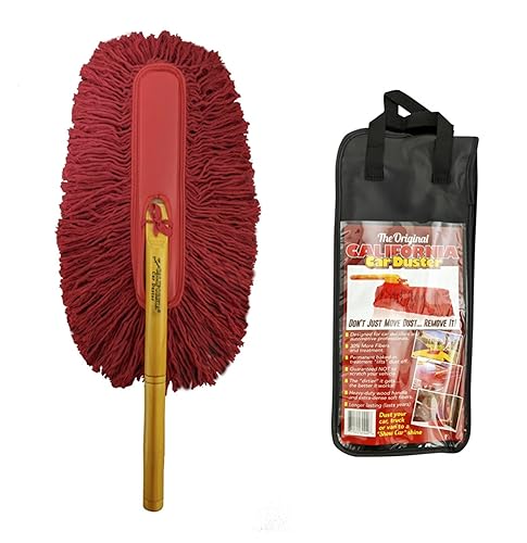 CA.CARDUSTER CCD62442 California Car Duster 62442 Standard Car Duster with Wooden Handle,Red product image