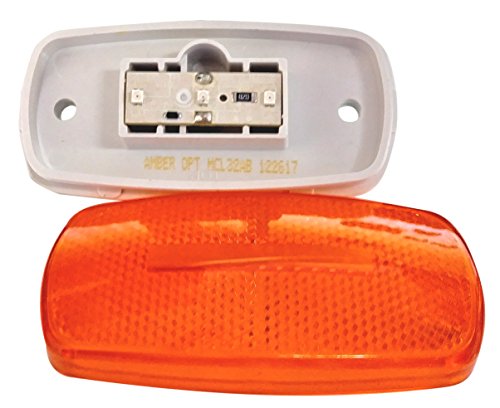 Optronics Optronics MCL32AS Surface Mount LED Marker Clearance Light with Reflex, Amber - Outdoor Depot
