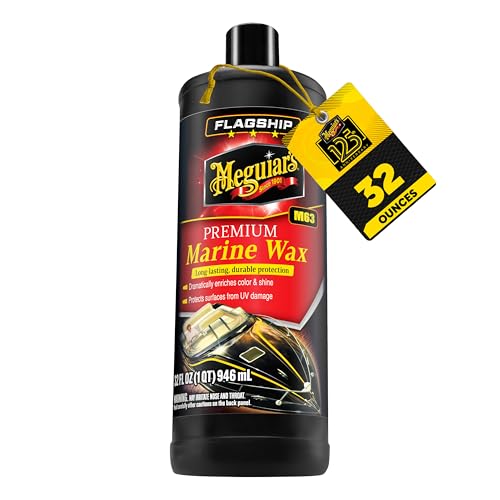 MEGUIARS WAX M6332 Meguiar's  Flagship Premium Marine Wax, Easy to Use Boat Polish and... product image
