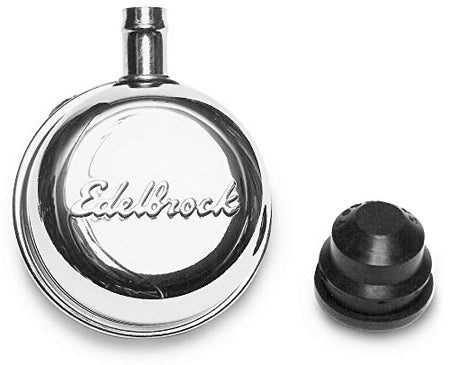 EDELBROCK 4410 Breather, Signature Series, Push-In, Round, 1-1/4 in Hole, 3/8 in H... product image