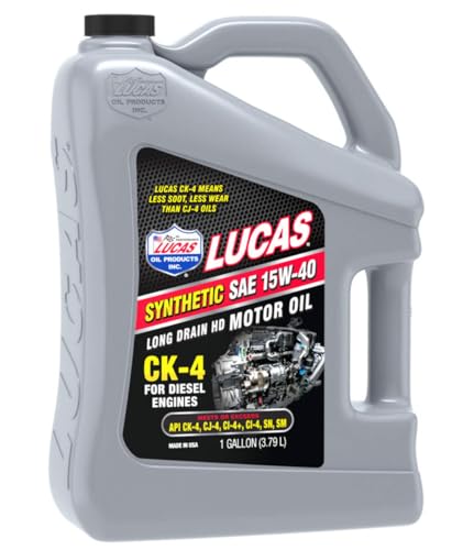 LUCAS OIL 11247 Synthetic SAE 15W-40 CK-4 Diesel Oil - 1 Gallon product image