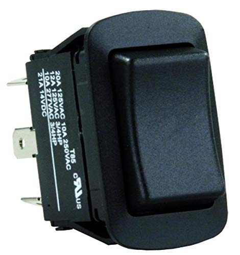 JR Products JR Products 13855 Water Resistant Mom-On/Off/Mom-On Switch,Black - Outdoor Depot