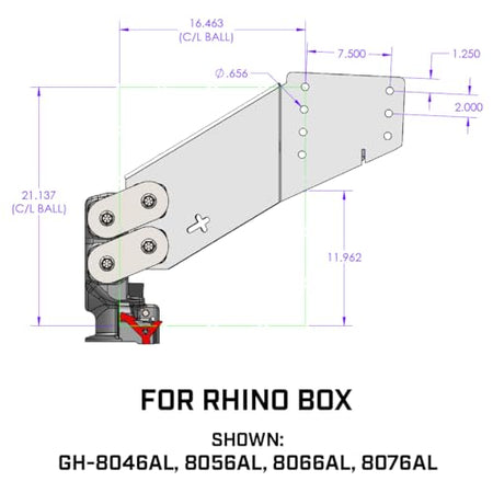 GEN-Y Hitch GEN-Y Hitch Rhino Fifth Wheel Pin Box with Gooseneck SnapLatch Coupler | 1,500-4,500 LBS Pin - Outdoor Depot