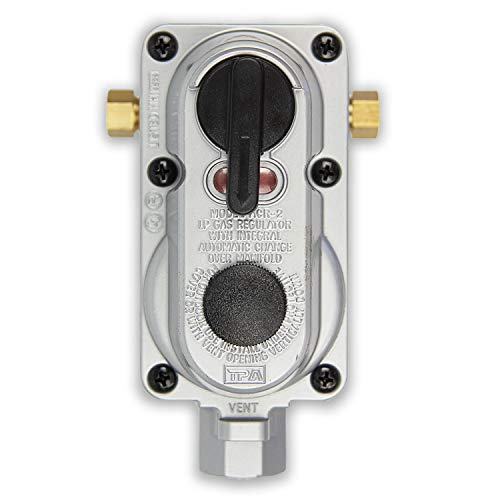 Flame King Flame King (KT12ACR-2) 2-Stage Auto Changeover LP Propane Gas Regulator With Two 12 Inch Pigtails - Outdoor Depot