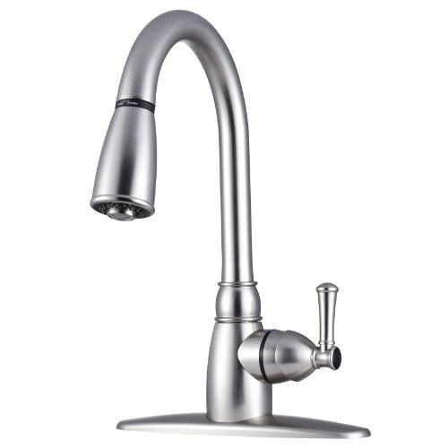 DURA FAUCET DF-PK160-SN RV Non-Metallic Kitchen Faucet (Satin Nickel) product image