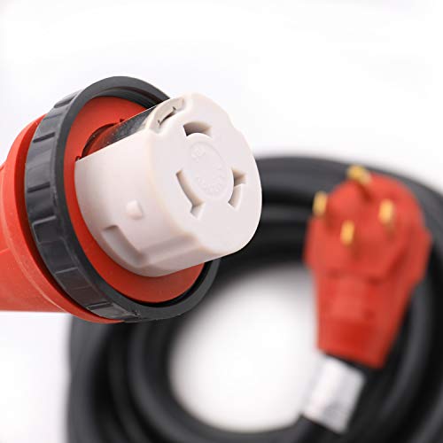 VALTERRA LLC A10-5025EH Valterra  Mighty Cord RV 50-Amp Extension Cord, 25 ft., Red - view 9