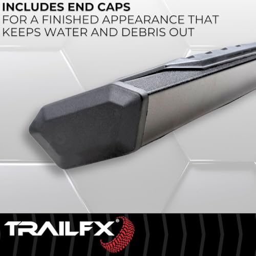 Trailfx TrailFX Nerf Bars Fits 2009-2018 Ram 1500 Crew Cab Titanium Black Powder Coated Aluminum 4-1/2 Inch - Outdoor Depot