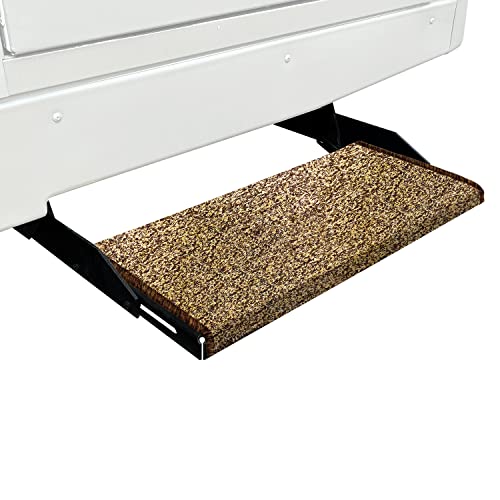 PRESTO FIT 2-0051 Prest-O-Fit  Jumbo Wraparound + Plus RV Step Rug Brown 23 In. Wide product image