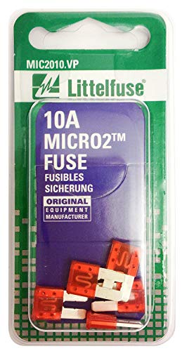 Littelfuse Littelfuse (MIC2010.VP) MICRO2 Red 32V 10 Amp Blade Fuse, (Pack of 5) - Outdoor Depot