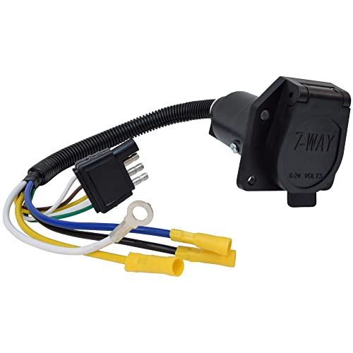 VALTERRA LLC A10-7084VP Valterra  12 7 Way to 4 Way Pre-Wire Harness , Black product image