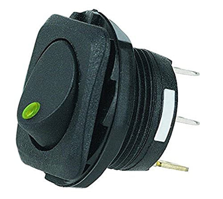 HELLA H61923001 SPST LED Green Rocker Switch product image