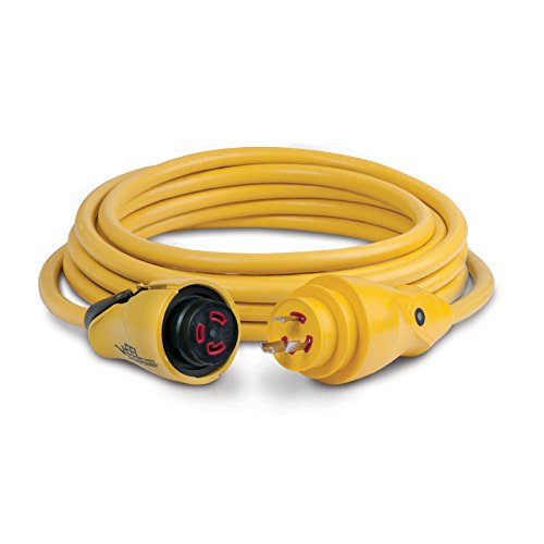 MARINCO CS30-25 EEL Cordset, 30A 125V, 25', Yellow product image