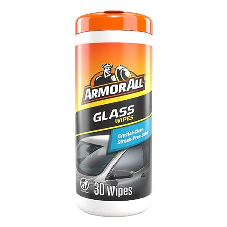 ARMOR ALL 17501D Car Glass Wipes, Auto Glass Cleaner for Film and Grime, 30 Count product image