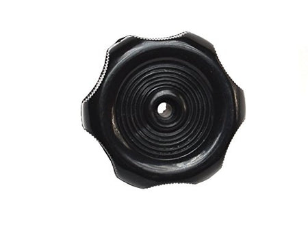 RV DESIGNER H711 Plastic Window Knob, 2-1/4 inch Diameter, 1/2 inch Shaft, Black, In... product image