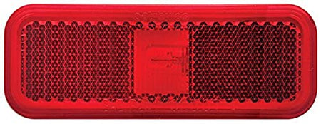 OPTRONICS MC44RBP MC-44RBP Red Rectangular Reflector Marker/Clearance Light product image